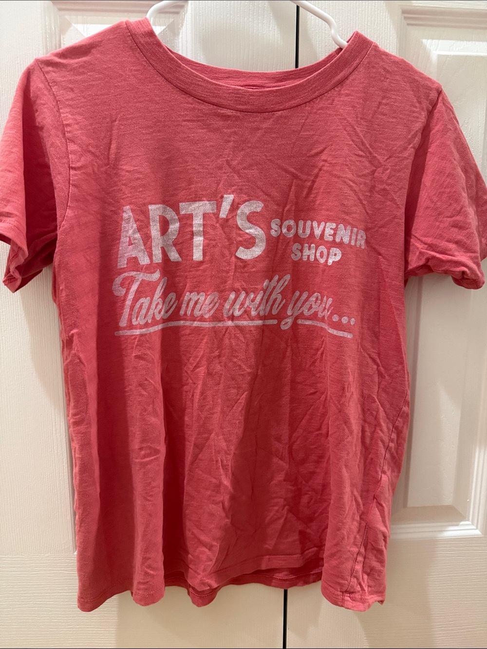 J. Crew Coral Red Short Sleeve Graphic Tee